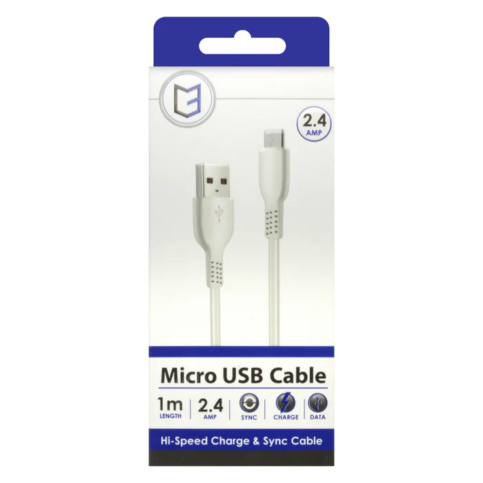 C3 High-Speed Data Sync & Charge Micro Rounded USB Cable - 1M/2M/3M