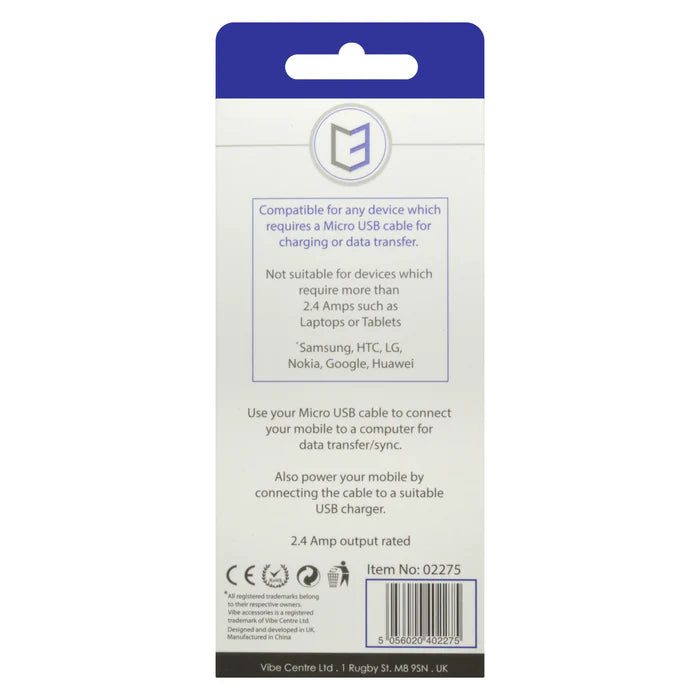 C3 High-Speed Data Sync & Charge Micro Rounded USB Cable - 1M/2M/3M
