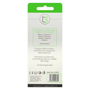 C3 iPhone Charger Cable Lightning Cable USB Fast Charging Lead - 1M/2M/3M